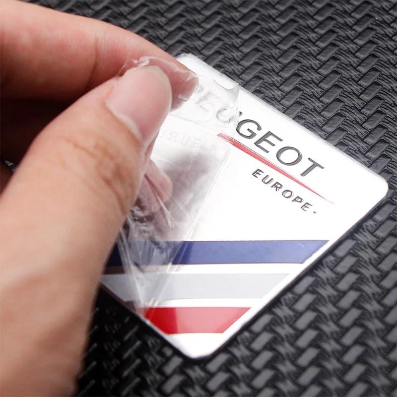 Car Styling Aluminum Alloy Badge Sticker Accessories For Peugeot 206 307 308 3008 207 208 407 4008 408 508 2008 5008 301 106 205