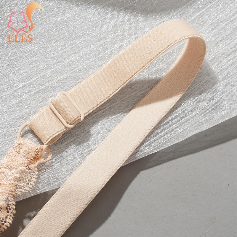 Sexig Underkläder Lingeri Ultratunn Bomull Spets BH Djup V Push Up BH Andningsbar BH