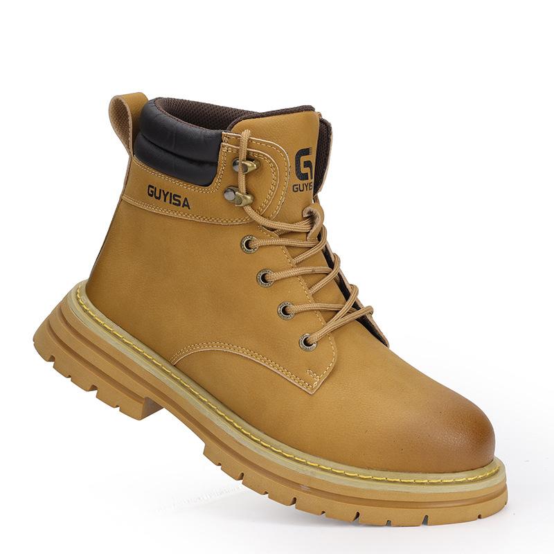 

Обработка специальной рабочей обуви, противоударной, устойчивой к проколам, удобной и износостойкой защитной рабочей обуви с высоким берцем 45