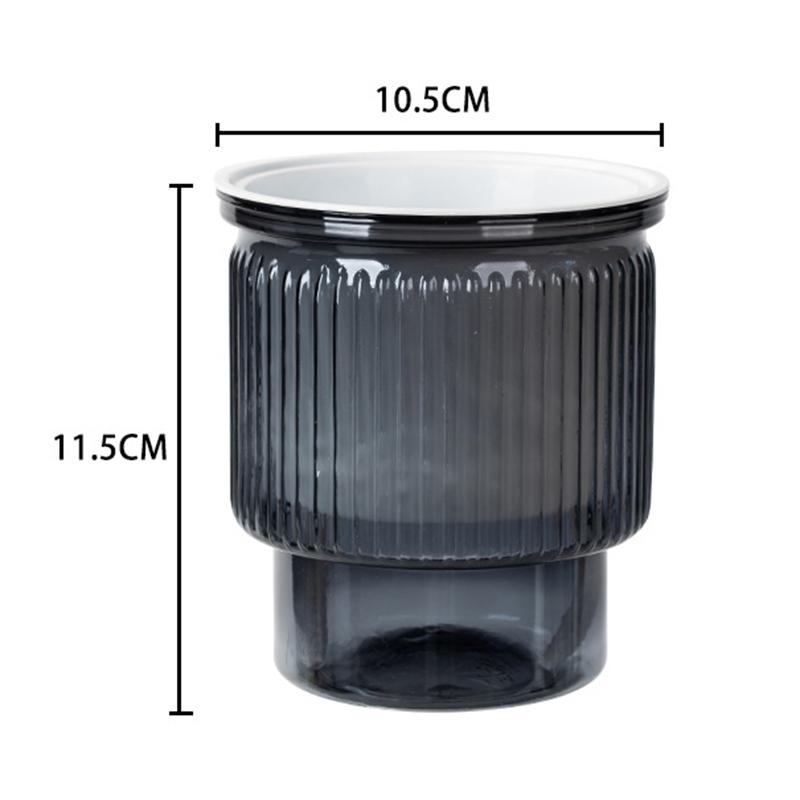 Creative Self-Absorbent Transparent Water Culture Pot Small Potted Plant Ware Office Decoration