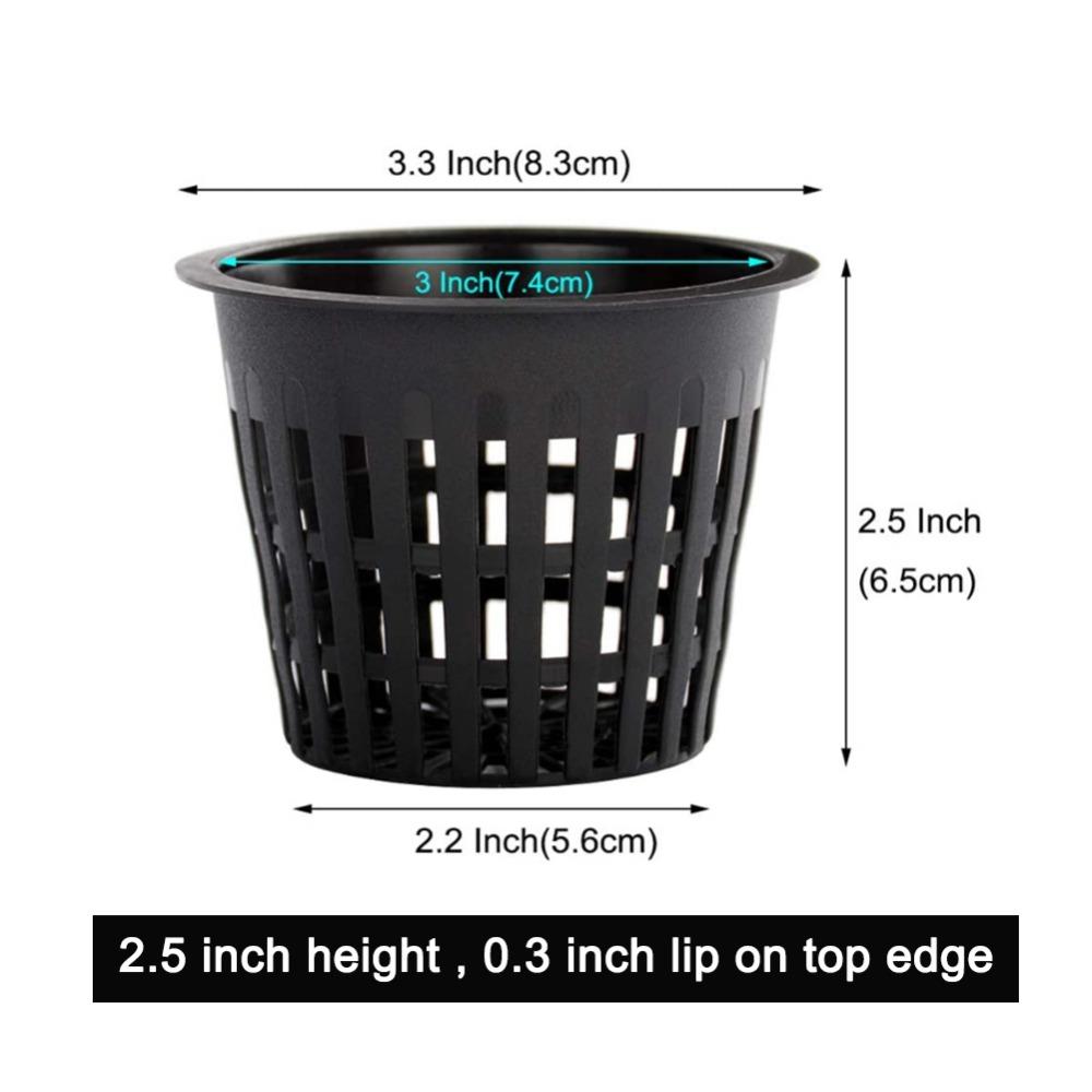 10ks nových květináčů síťovaný plastový hydroponický koš na pěstování bez půdy