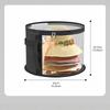 Transparent hat storage bucket Foldable round  hat storage bag portable travel hat storage bag household sundries storagebag