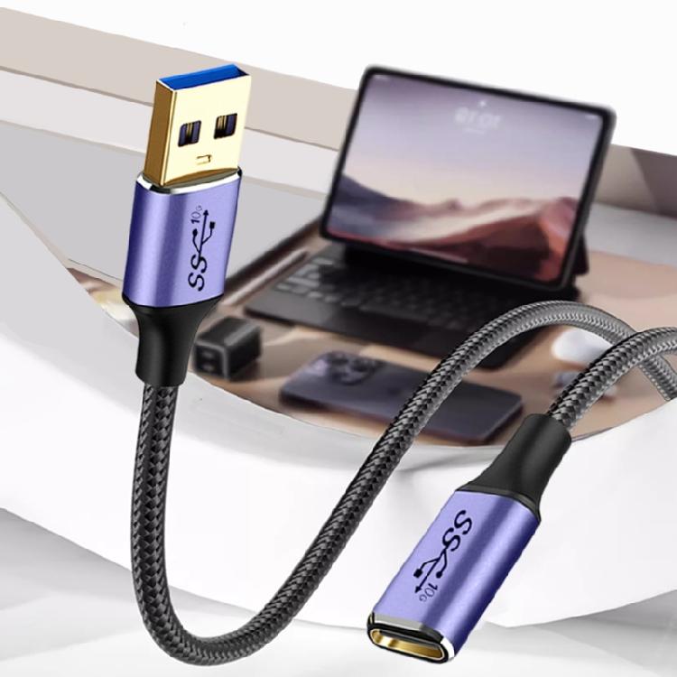 10/20/30/50/100cm USB 3 0 Male To USB C Female Connectors Cable 10Gbps For Laptop Accessories And Peripherals