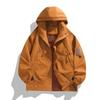 Spring Autumn Men's Hooded Jacket Outdoor Fishing Hiking Windprood Outwear Breathable Comfortable Zipper Pocket Jacket