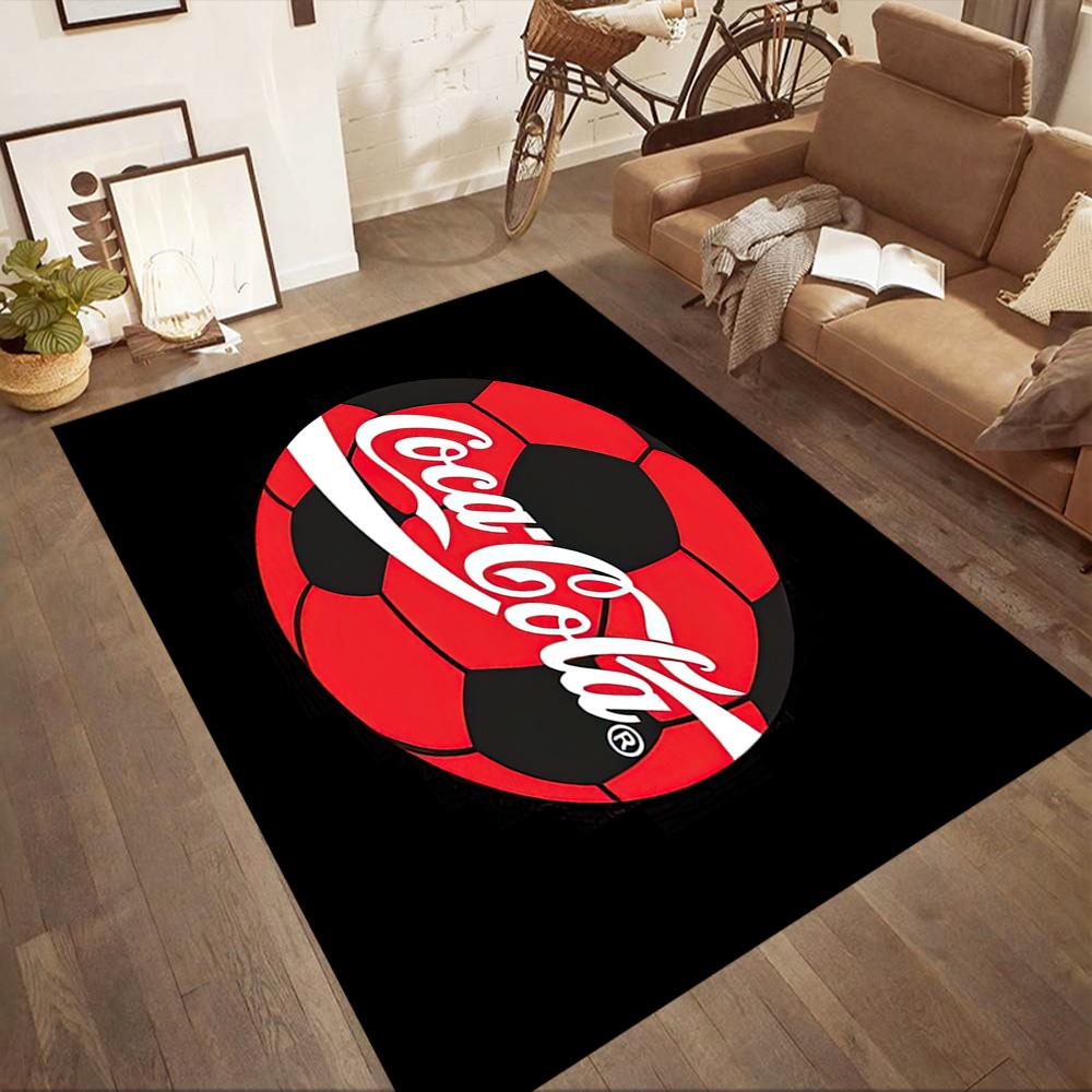 Coca-cola Classic Bottle Cap Square Rugs Are a Great Choice for Living Rooms, Bedrooms, Home Décor, and As Gifts.