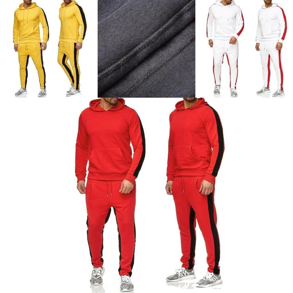 Comfortable Men's Jogging Suit Stylish Hoodie And Sweatpants Set For Activewear