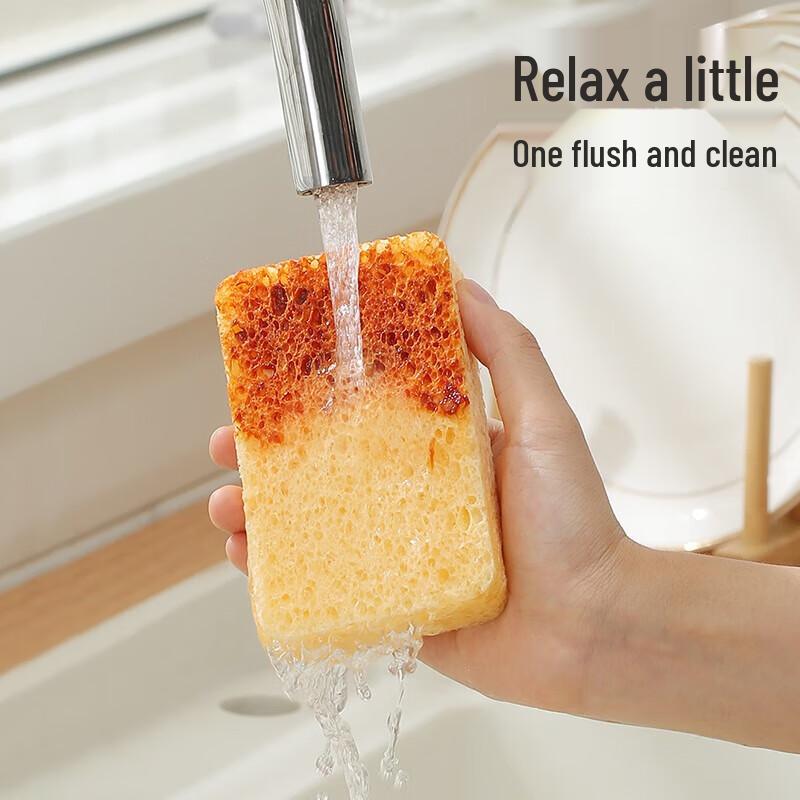 Meliya Natürliche Holzzellstoff Schwamm Scheuerschwämme