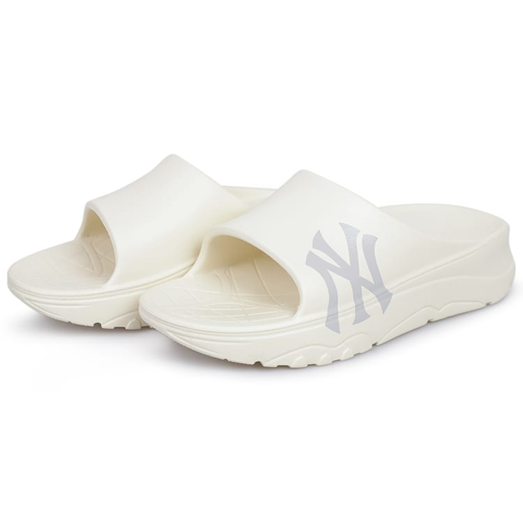 MLB Slipper Slip Resistant Slide Slippers Unisex Ecru 32SHHP111-50I