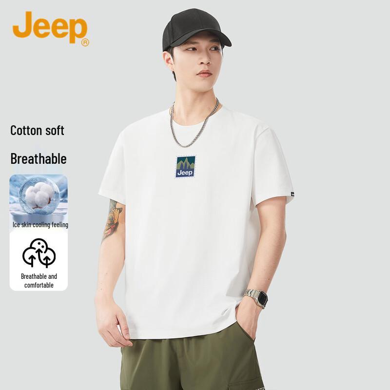 

JEEP Men s Summer Round Neck Short Sleeve T-Shirt XL