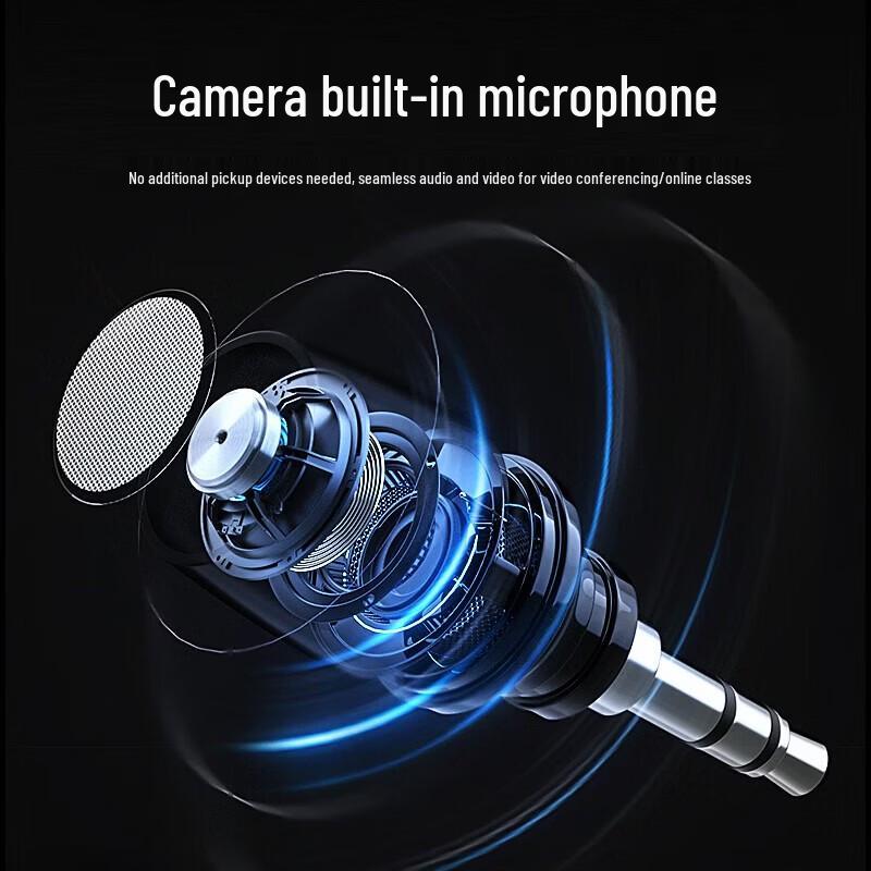 Huiboshi T30 4K USB Webcam with Dual Microphones and Autofocus