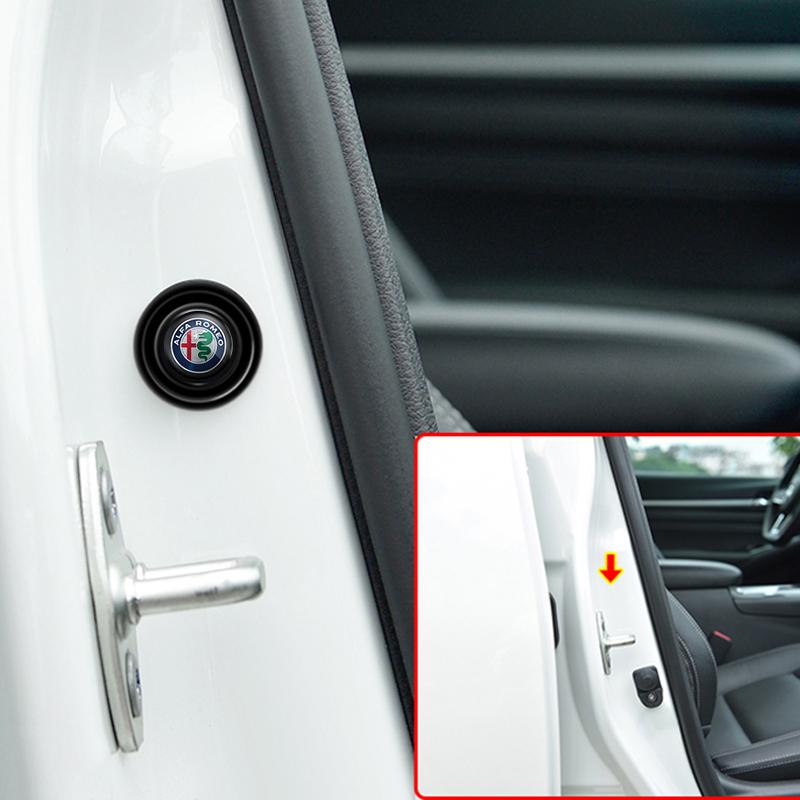 Car Door Shockproof Gasket Shock Absorbing Buffer Pad Sticker For Alfa Romeo MiTo 147 Giulia 156 159 Stelvio Giulietta VolanteOY5
