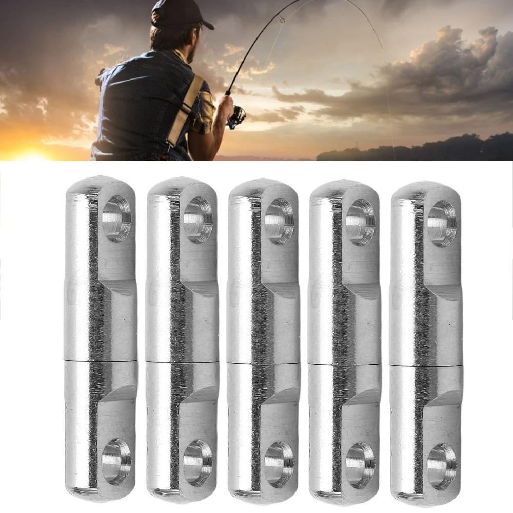 15PCS 360° Bearing Swivels Stainless Steel Swivel Connectors Fishing Swivels Big Game Fishing 4#