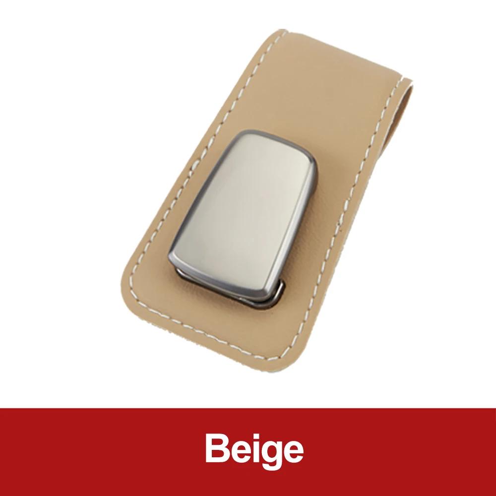 Çok İşlevli Araba Güneşlik Gözlük Klipsi Deri Gözlük Klipsi Otomobil Güneş Gözlüğü Tutucu Kart Kılıfı Otomobil İç Aksesuarı