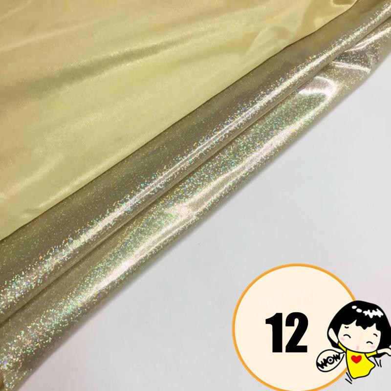 100*150cm Holographic Fluorescent Fabric Stretch Colorful Shiny Iridescent Laser Fabric DIY Sewing Stage Wedding Dress Decor