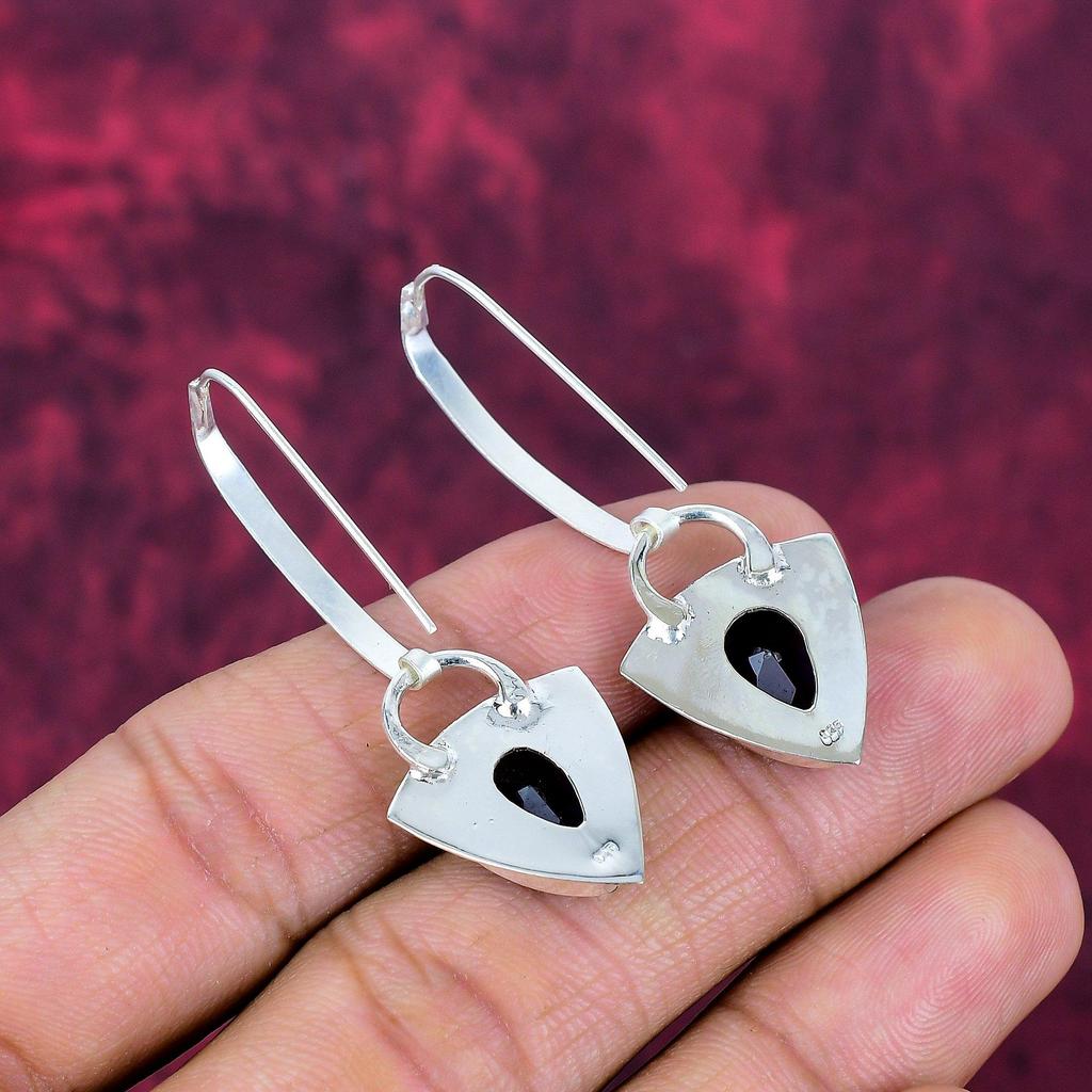 Iolit Örhängen, 925 Massivt Sterling Silver Örhängen Handgjorda Ädelstenssmycken, Gåvor Till Fru Helt Nya Örhängen