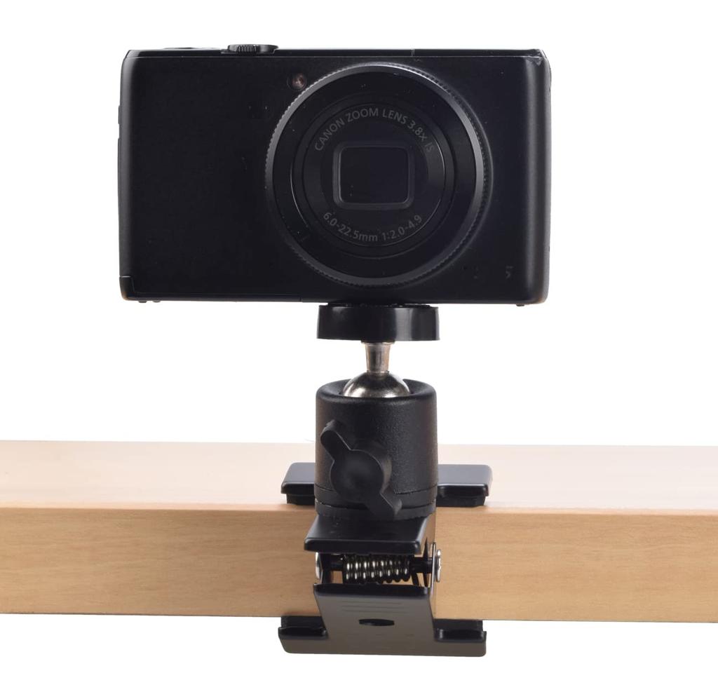 ETSUMI Photography Clip Clip Ball Head 25 Clip Width 25mm Load Capacity 260g with Clip and Adjust Angle with [Fix Head] VE-7710