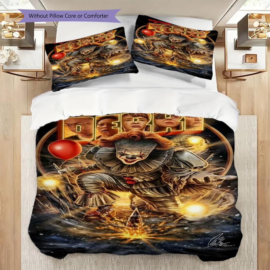 Horror Icons Halloween Mask Collection Bedding 1 Duvet Cover 2 Pillowcase Without Core Christmas Birthday Gift Bedding Set