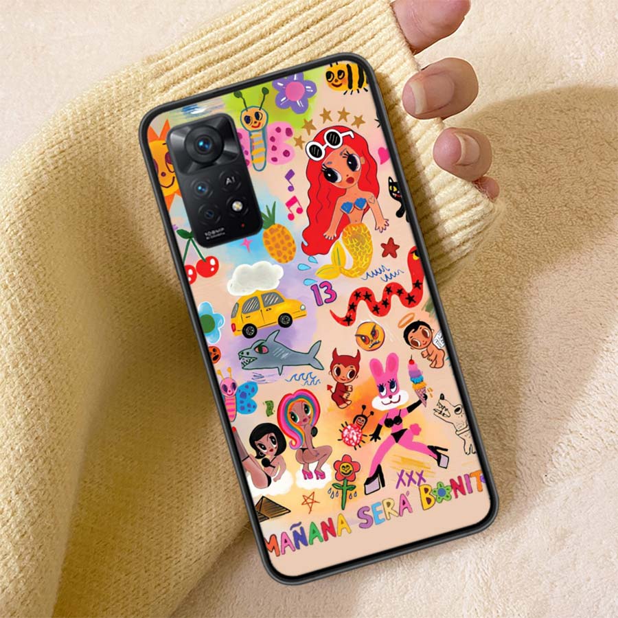 Karol G M-Manana Sera B-Bonito Phone Case For Redmi Note 13 14 15 Pro Plus 12 13C 12C 15C 9 10 10C 9T 9C 9A TPU Soft Cover Clear