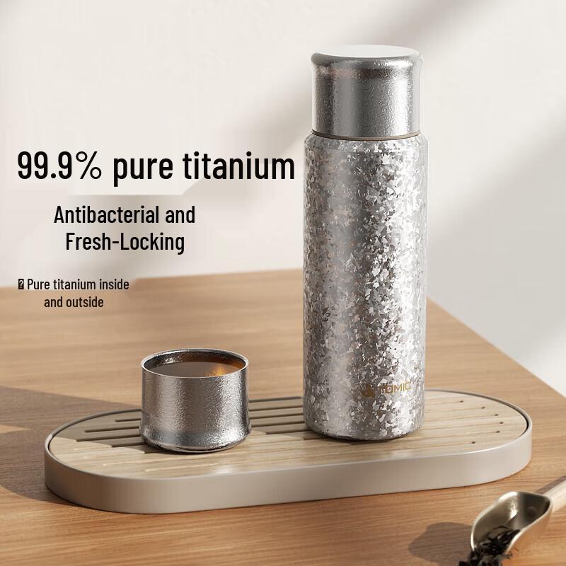 TOMIC Pure Titanium Tea Infuser Thermos