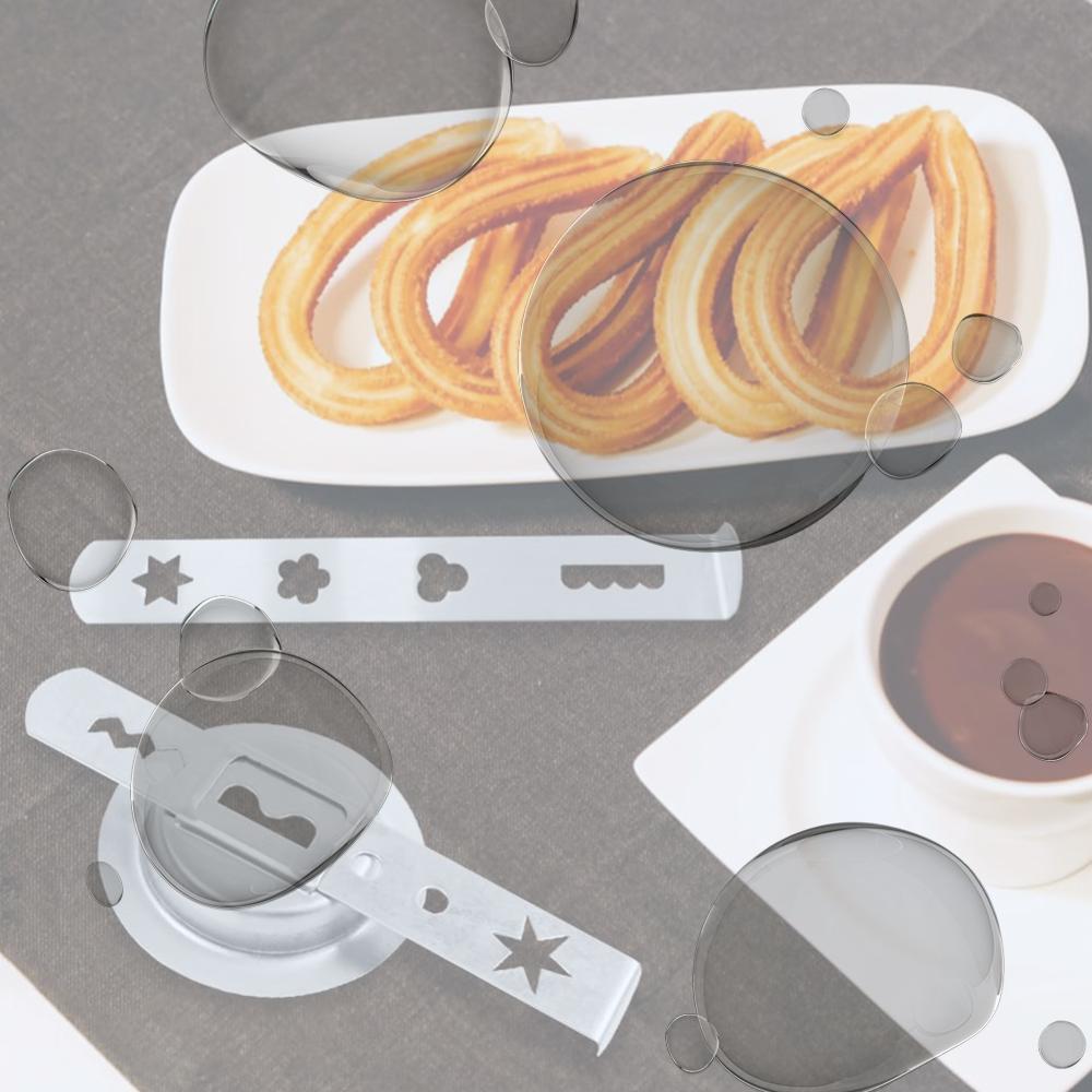 

2 Pcs Cookie Press Attachment Stainless Steel with Connection Ring Meat Mincer Attachment Biscuit Mould for Size 5 Meat Grinder China Mainland