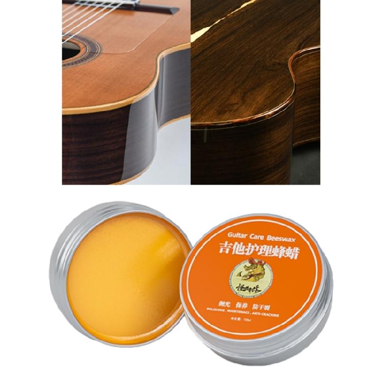 Gitár Vonósok Ápolás Méhviasz 100ml Ápolás Fogólap Olaj Hangszer Tisztító Gitár Polír Karbantartás Méhviasz