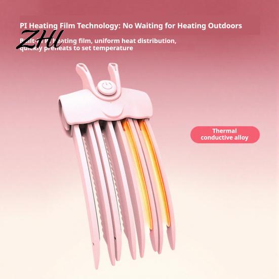 Electric Root Lifter Heated Hair Volume Clip, 2 Heat Settings Volumizing Lift Tool Instant for Thin Hair, Fluffy Bangs, USB Rechargeable Cordless