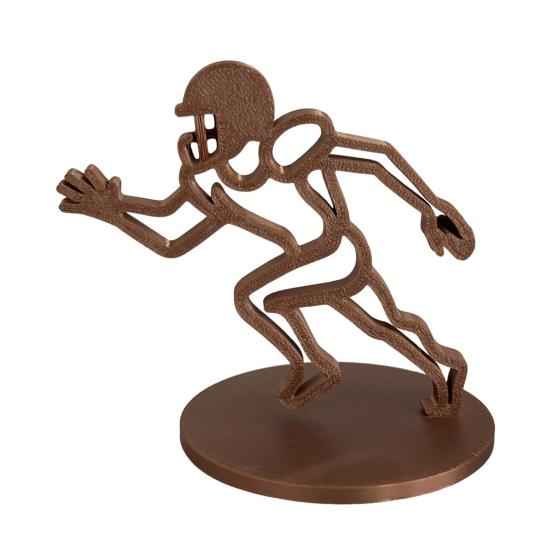 Football Player Ornament Minimalist Line Rugby Player Figurine Collectible Home Office Desktop Decoration Gift for Football Enthusiasts