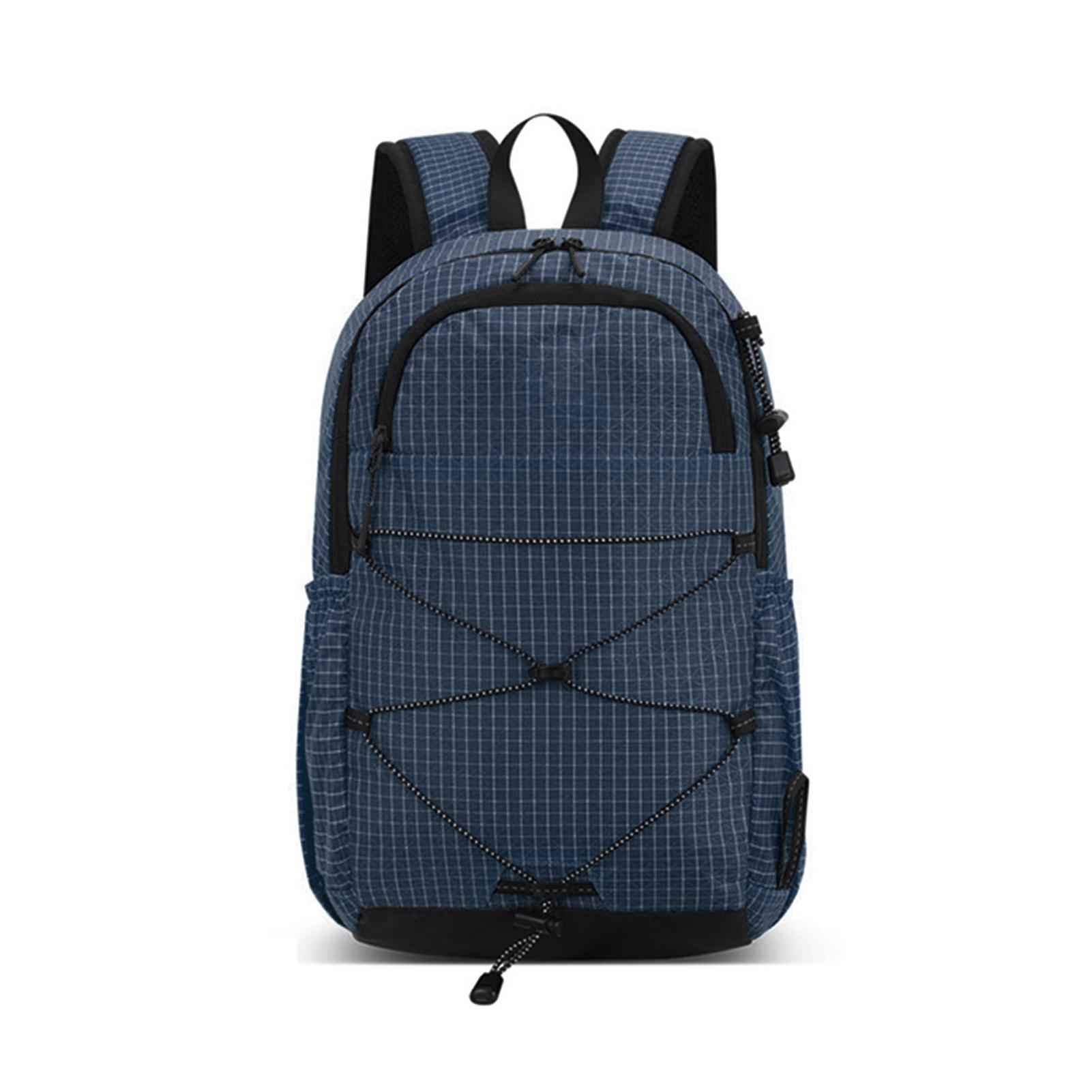 

20L Lightweight Hiking Backpack Rainproof Durable 210D Nylon Daypack with Multiple Compartments Anti Theft Zipper for темно-синього кольору
