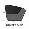 One Way See Through Car Window Curtain Magnetic Sunshade Curtain  Back Seat Privacy