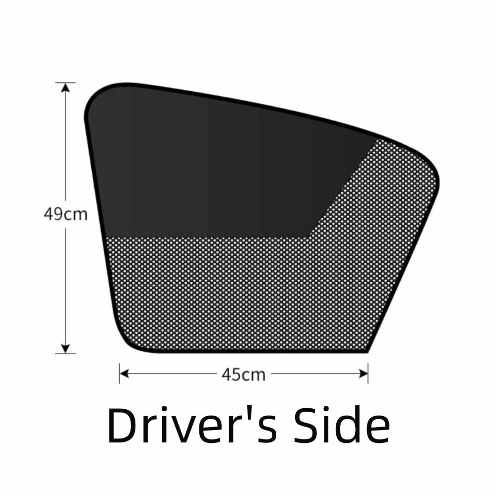 One Way See Through Car Window Curtain Magnetic Sunshade Curtain  Back Seat Privacy