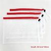 Mesh Drawstring Toy Storage Bags Reusable Washable Pouches for Kids Blocks Puzzle Fruits Vegetables Playroom Kitchen Organizer
