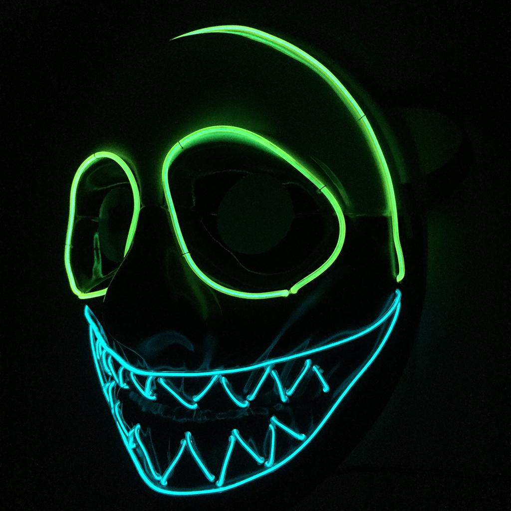 

Creepy EL Halloween Christmas Birthday Mask Cosplay Costume Prop Fancy Dress Gift Toy
