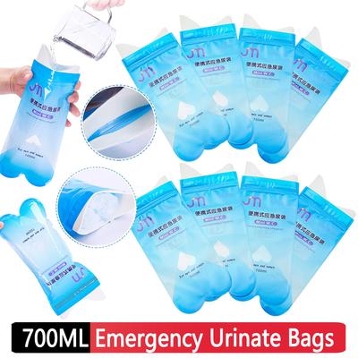 16-4 Pezzi Sacchetti Monouso per Urinare 700ml Sacchetti per Urinare di Emergenza per Esterni Sacchetti Portatili per Pipì Mini Toilette Mobile per Donna Bambino Uomo