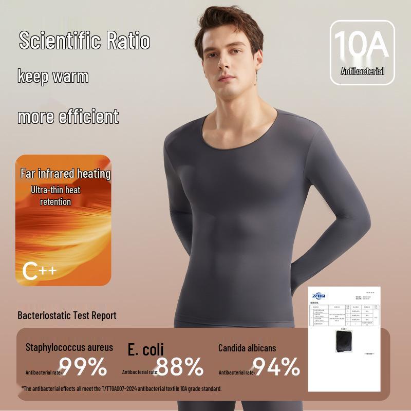 Herren Ultradünnes Warmes Unterwäsche-Set mit Hyaluronsäure Basisschicht für Herbst/Winter