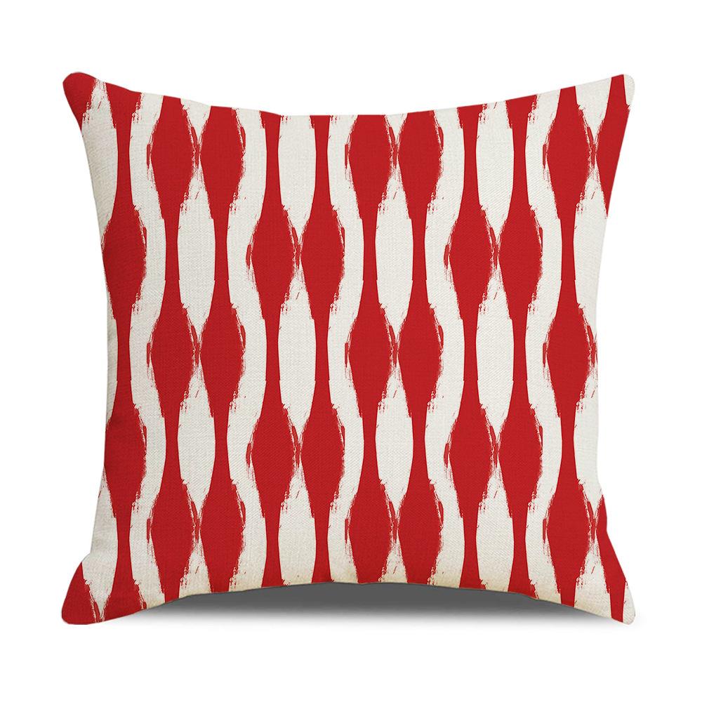 Nuova Copricuscino Decorativo Nordic Moderno Semplice in Lino Copricuscino per Divano con Motivo Geometrico