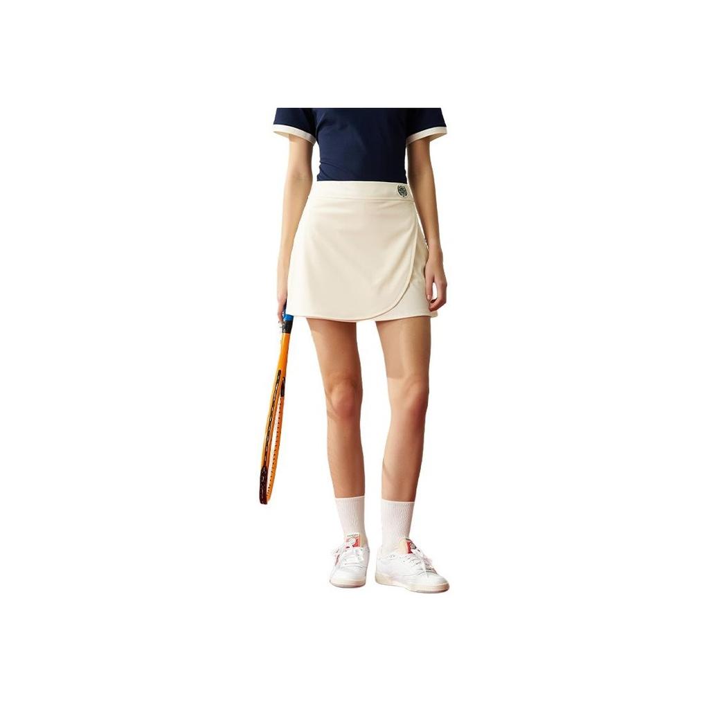 Reebok Fashion Versatile Retro Fitted Stretchy Casual Skirt Women skirts Off-White 24FRC636WGW2