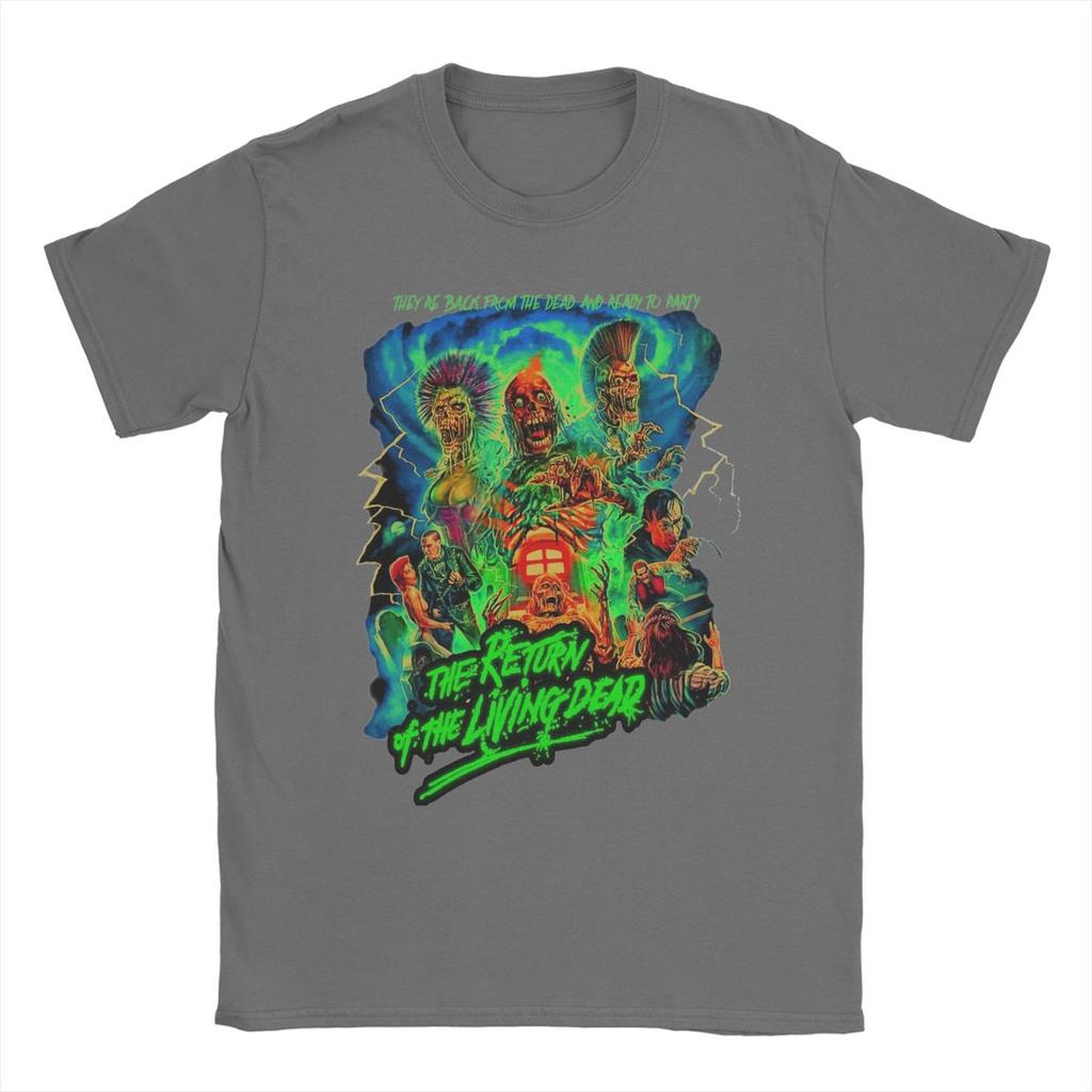 The Return Of The Living Dead T Shirt Men 100% Cotton for Male T-Shirt Round Collar Tees Short Sleeve Clothes Birthday Gift