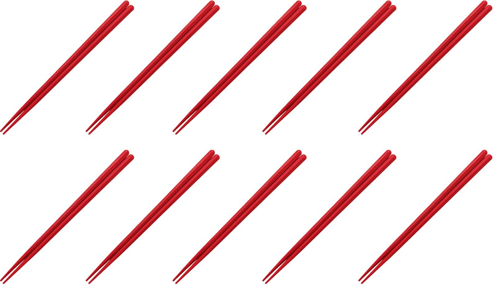 

Fukui Craft PBT Сделано в Посудомоечной машине Шестигранные Под Дерево Сделано в Японии Палочки для еды, Смола, Япония, Безопасные, Палочки для еды, Вермильон, 22,0 см, (10 пар)