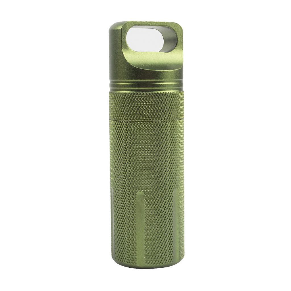 Aluminum Alloy Waterproof Pill Case Portable Sealed Medicine Bottle First Aid Outdoor Storage Container Single Piece Tank Box