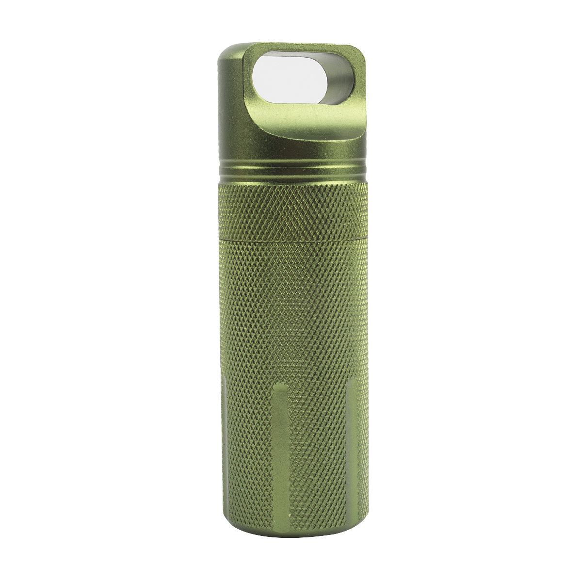 Portable Pill Case Waterproof EDC Container Capsule Airtight Aluminum Pill Bottle Keychain Pill Holder Travel Pill Storage