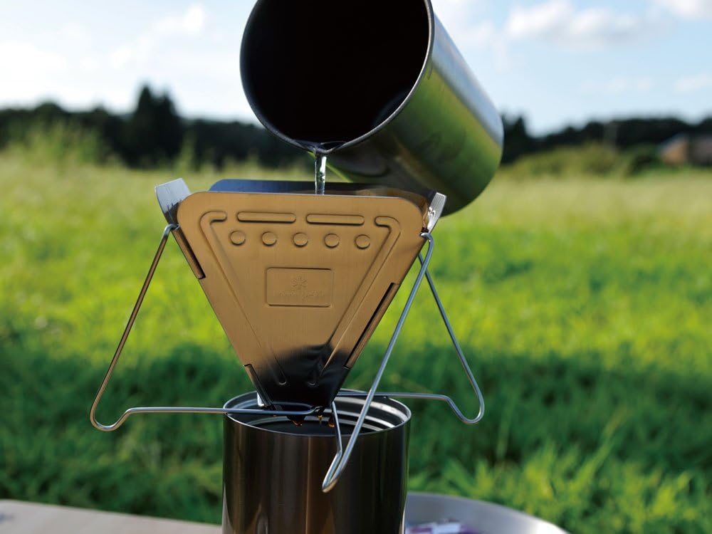 Snow Peak Folding Coffee Dripper Stand [Sticker Included] "Bonfire Type" CS-113