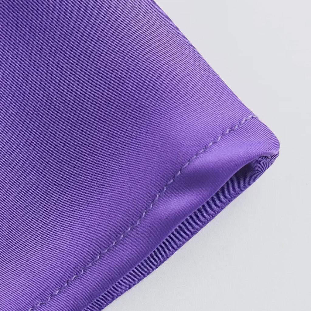 New European & American Style Satin Midi Skirt 8632845