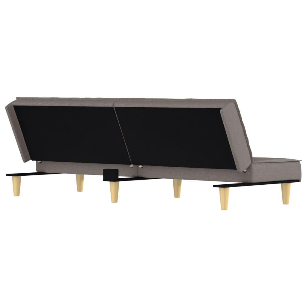Sofa Bed Taupe Fabric