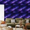 Watercolor Galaxy Navy Blue Wallpaper, Horizontal Rhythm 50x1000