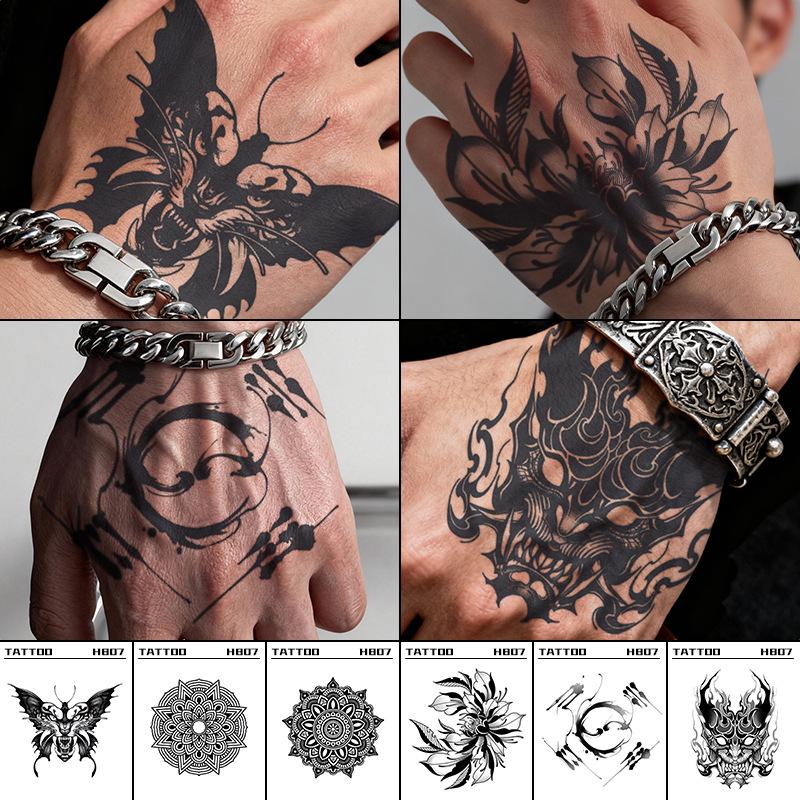 Cross-Border Fashion Herbal Tattoo Sticker - Waterproof, Long-lasting, Cool Designs for Hand and Shoulder