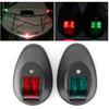 DC12V24V 3W LED Navigation Licht Signal Lampe IP66 Wasserdicht für Marine Boot YachtBlack