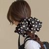 Retro Polka Dot Hair Band Women French Elegant Elastic Hair Rope Hair Accessories