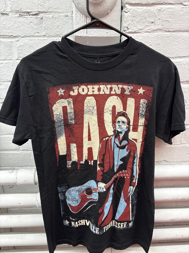 Johnny Cash Shirt Mens Small Black Nashville Tennessee Zion Rootswear Band Tee Unisex T-Shirt XXL
