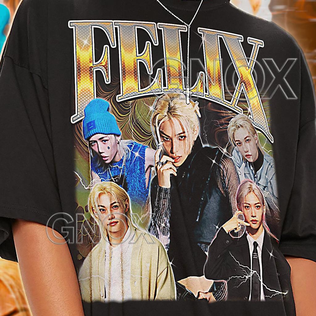 FELIX Shirt, Felix Kpop Tshirt, Felix Idol Tees, Felix Retro 90s Sweater, Felix Merch Gift, Felix Rapper Singer Fan, Felix Gift Tees #saf