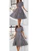 European & American Women's Polka Dot Casual Lace-up Long Dress - Spring & Summer Collection